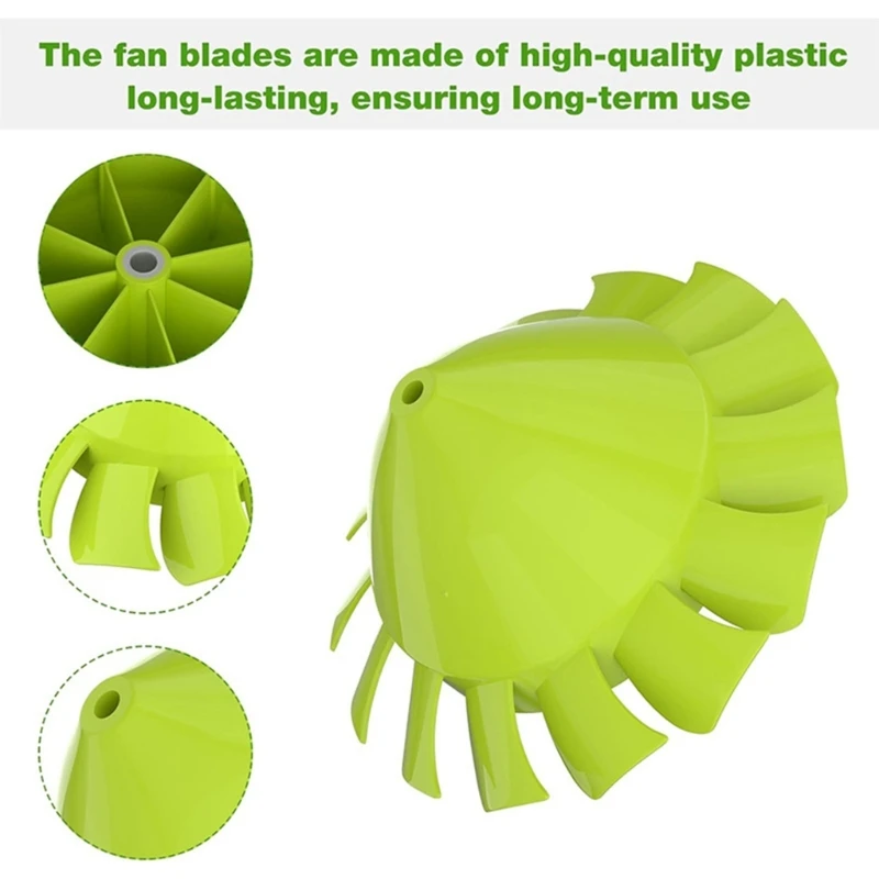 Wentylator o wysokiej wydajności, łopatki do dmuchaw Homelite, modele 529437004, poprawiona cyrkulacja powietrza, do użytku domowego i ogrodowego.