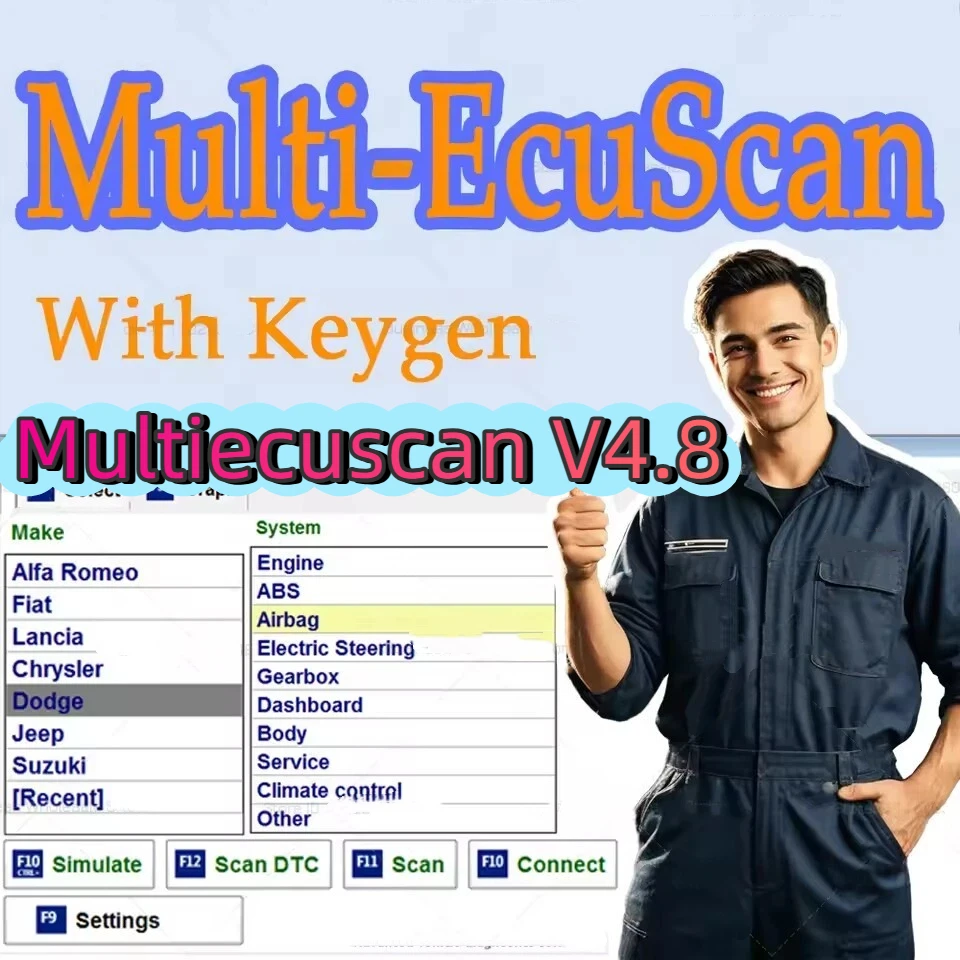 

¡2025 Caliente! Программное обеспечение для сканера Multiecuscan V4.8 для Fiat/Chrysler/Dodge/Jeep/Suzuki 4,8 между различными характеристиками