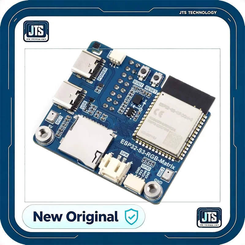 ESP32-S3 RGB Matrix Driver Board Onboard Dual Microphones Array Supports 2.4 GHz Wi-Fi And Bluetooth 5 BLE