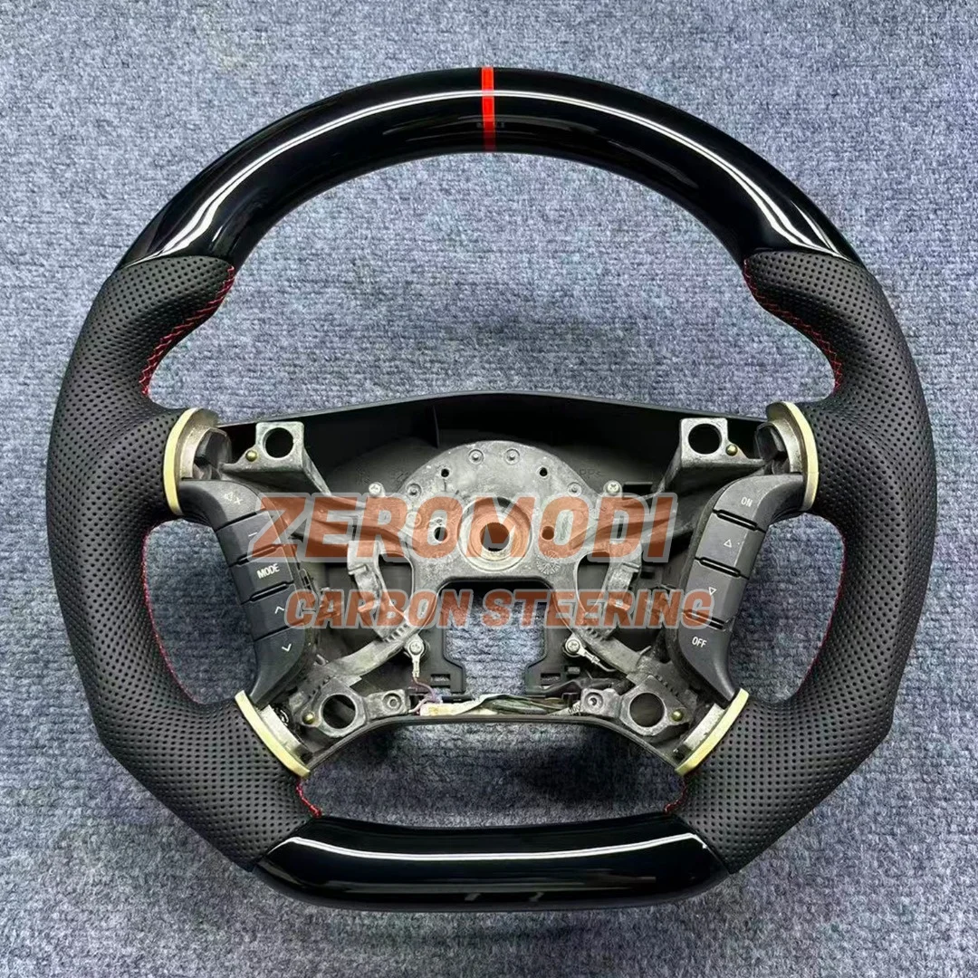 Carbon Fiber Black Steering Wheel For Mitsubishi Pajero Montero V80 V73 V93 V97 2006-2019 Racing Modified Car Steering Wheel