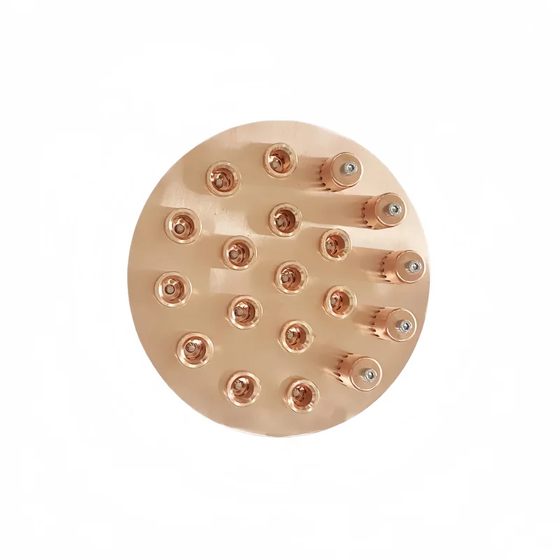 OD204mm Red Copper Bubble Plate Set For 8