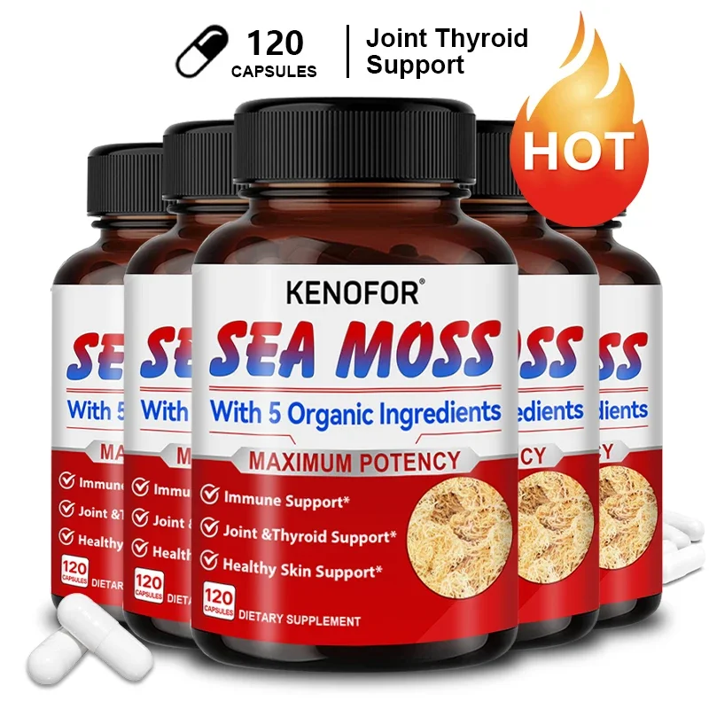 

Kenofor Organic Natural Seaweed Capsule Supplement - Improves Immune, Joint, Skin and Thyroid Health Support