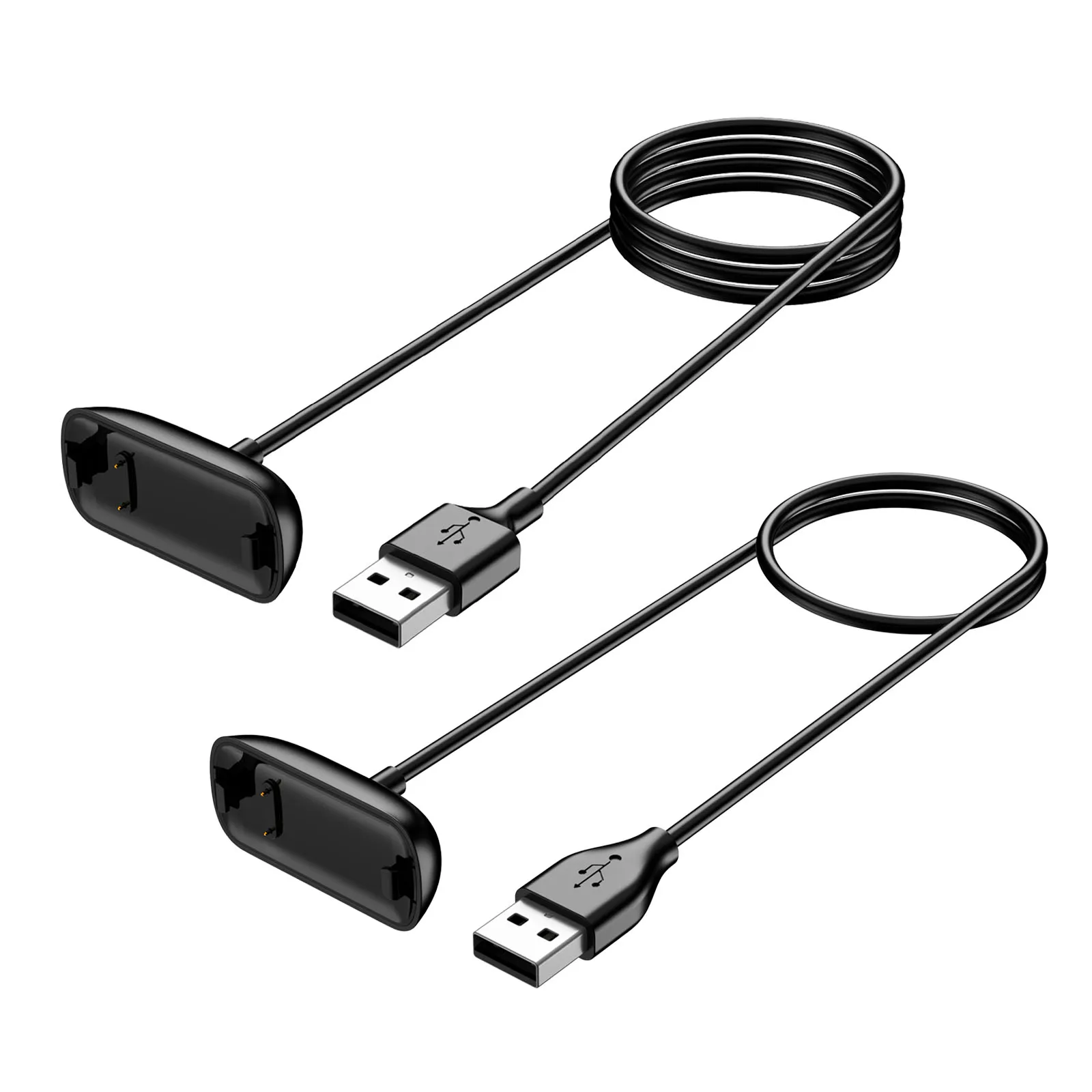 50CM/100CM Type-C USB Charger For Fitbit Inspire 3 Fitness Tracker Charger Dock For Fitbit Inspire 3 Charging Cable Cord Clip