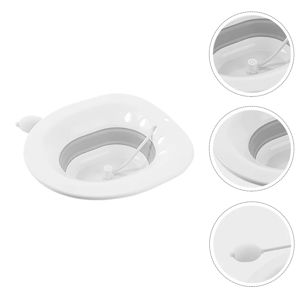 1Pcs Squat-Free Pregnant Bidet Premium PP Plastic Foldable Toilet Seat Bidet for Postpartum Women Elderly Hemorrhoid Relief Hip