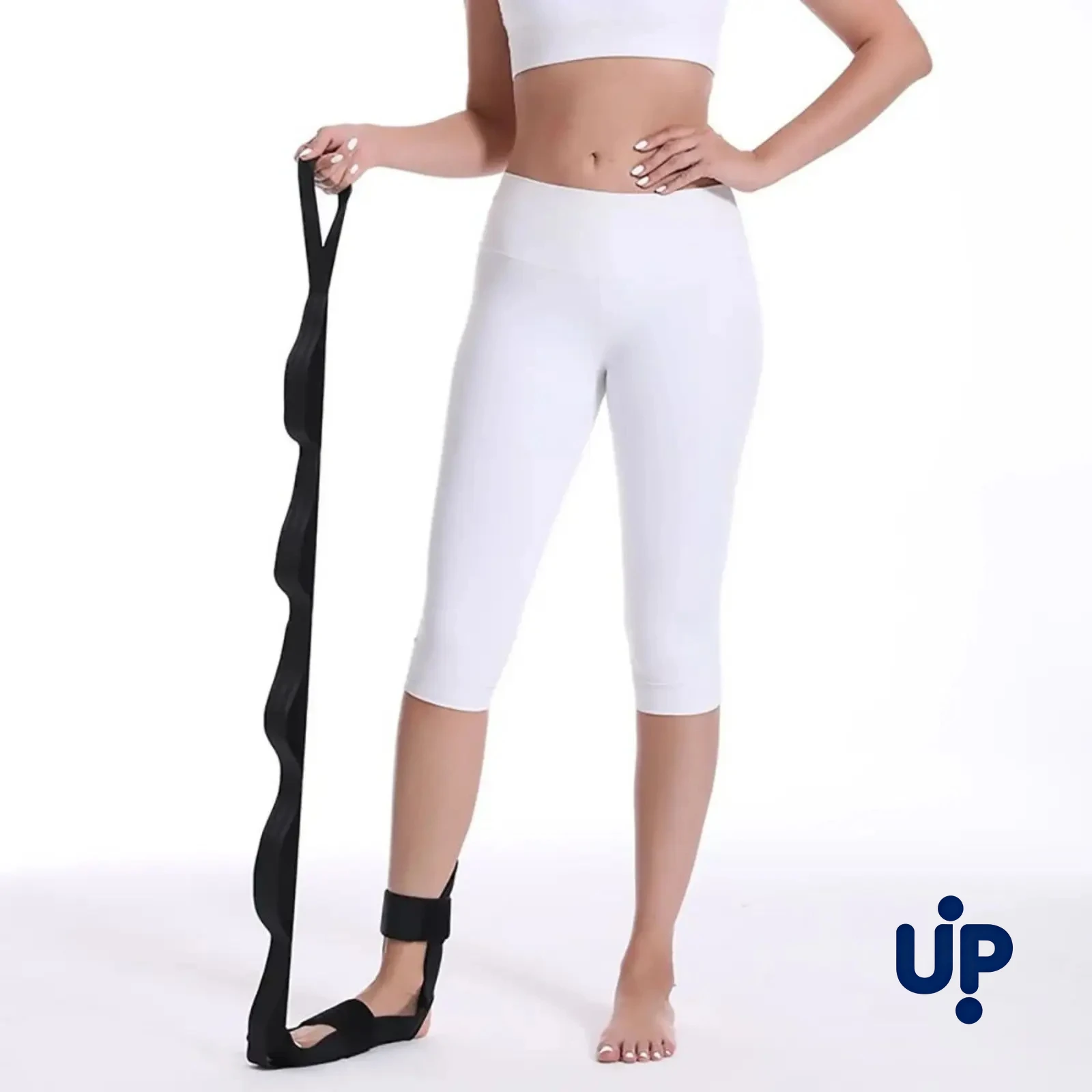 Yoga stretching belt, segmented stretching belt, 7-level adjustable stretching belt for yoga exercise and training
