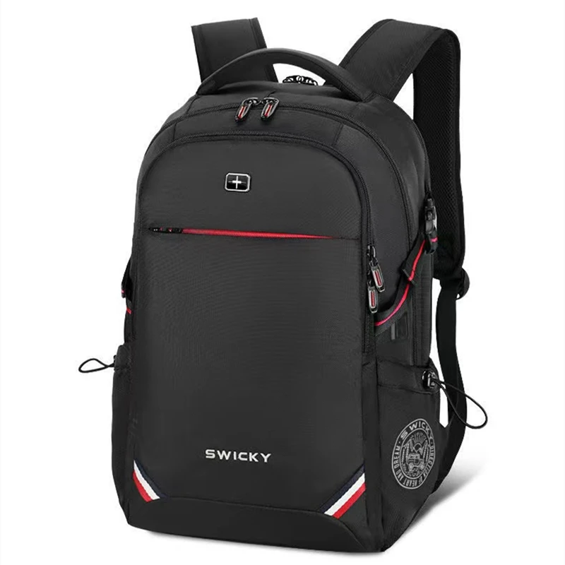 SWICKY male men Multifunction USB charging fashion business casual tourist anti-theft waterproof 15.6 inch Laptop backpack