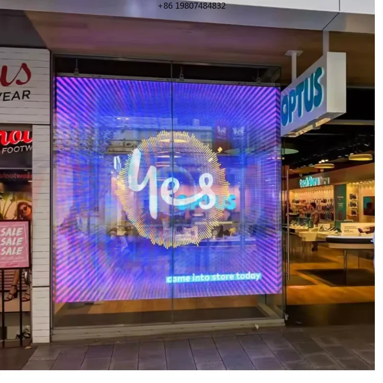 

Led Flexible Display Micro Led Display Transparent Led Film Display Ultra Thin Outdoor Transparent Sticker Glass Window