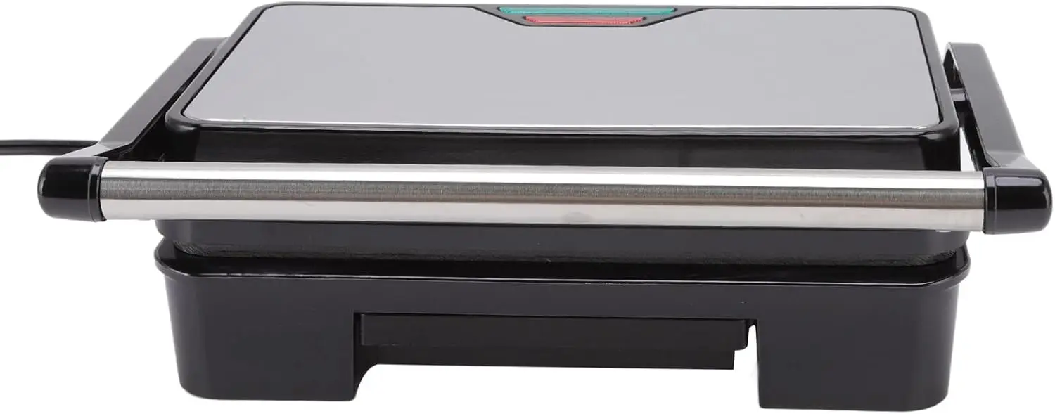 صانع بانيني 850 وات تسخين مزدوج الجوانب سهل التنظيف، ماكينة ضغط بانيني للشواية، قابس أمريكي 110 فولت