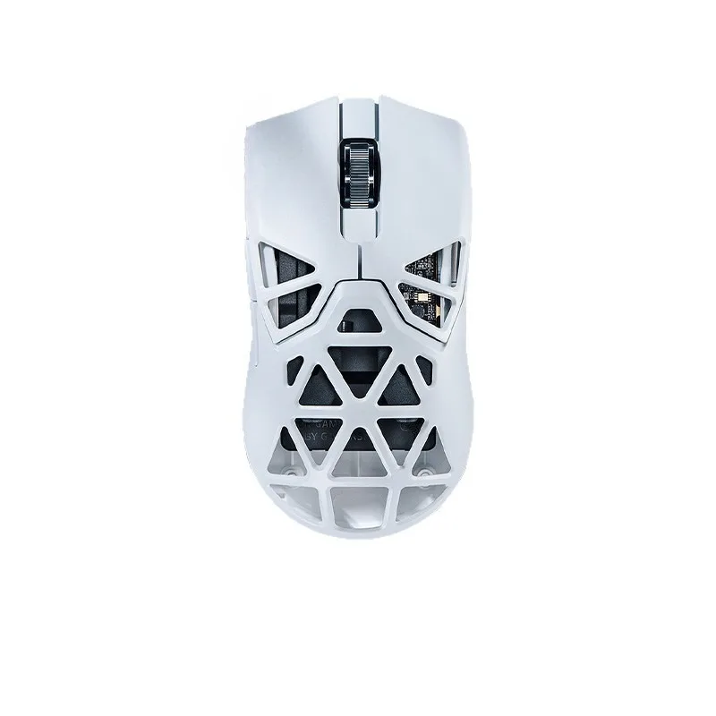 White magnesium hollow wireless gaming mouse