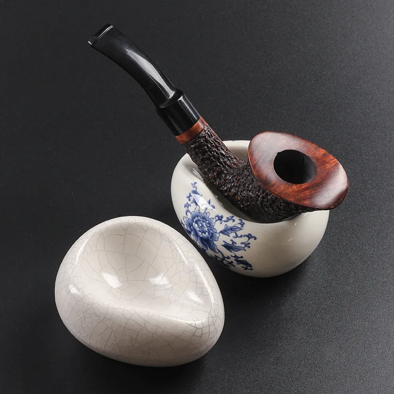 Smoking Pipe Specialized Racks Ceramic White Cracking 1 Pipe Stands Holder Pipe Accessories Factory