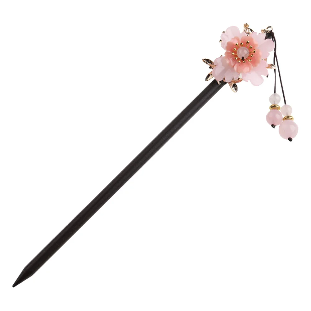

1pc Wood Hairpin Folk-custom Hair Clip Retro Headdress for Party Cosplay Chinese Culture Gift Hair Chopstick Elegant