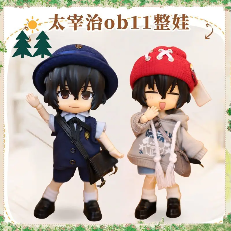 Original Good Smile Company Bungo Stray Dogs Osamu Dazai OB11 BJD Figure Cute Mini Fun Desk Ornament Collect Toys Girl Boys Gift - view 3