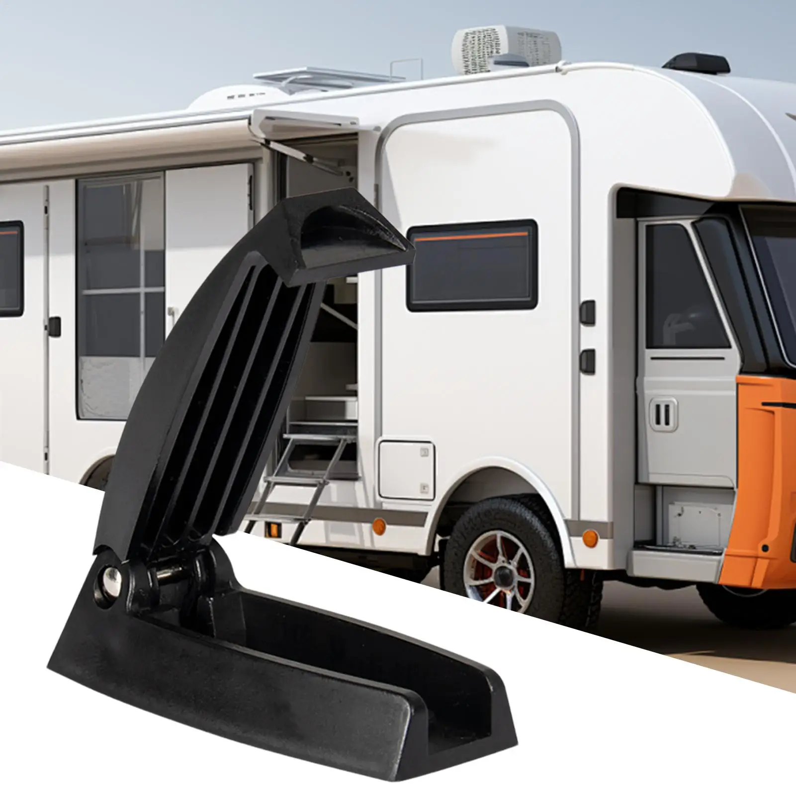 

RV Entry Door Holder Latch,Stainless Steel Spring Fitting,Sturdy Structure For Camping Travelers And Outdoor Short Journeys