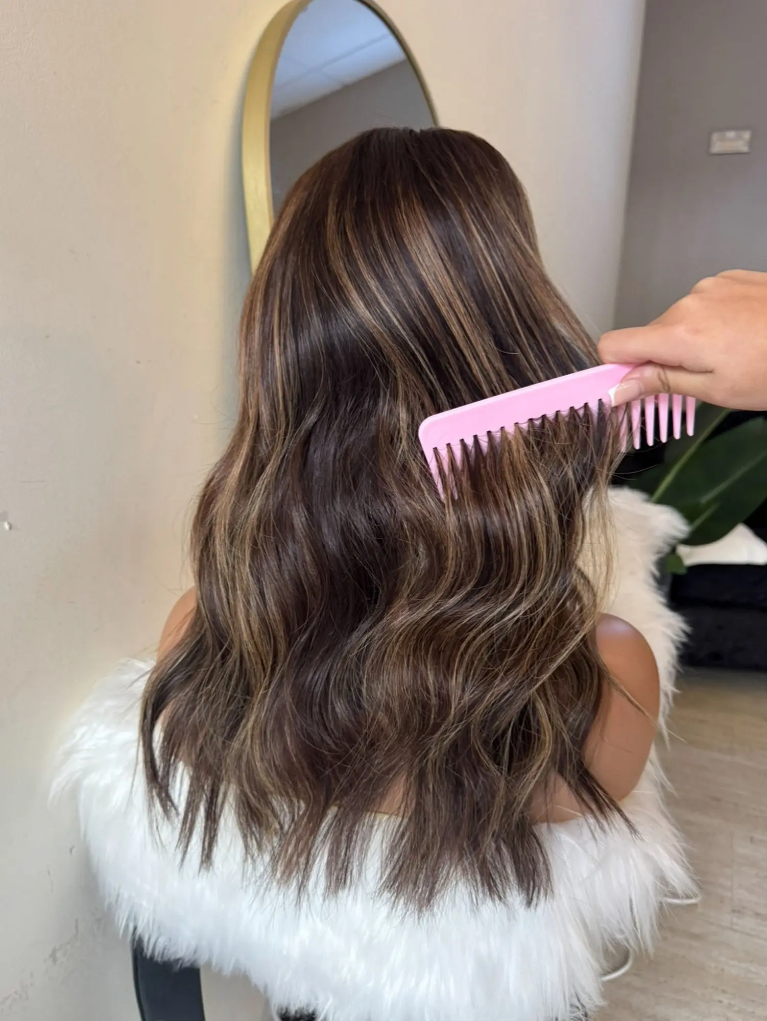 Natural Wavy Lace Front Wigs Caramel Brown Highlights Cheap Synthetic Wig Futura Glueless Party Cosplay Wig for Women Daily Wear