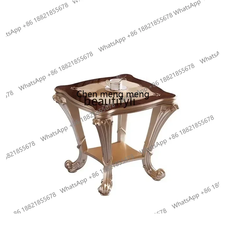 SS ss7486 Furniture Solid wood square few retro court style retro carved living room corner few