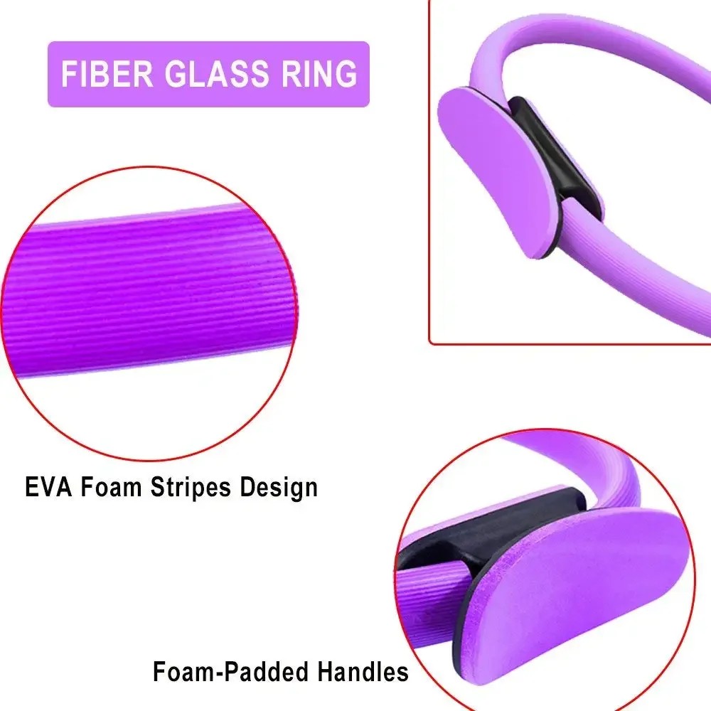 Yoga Fitness Ring Pilates Ring Women Girl Exercise Home Resistance Elasticity Yoga Gym Workout Pilates Circle Yoga Circle  ﻿ image 5