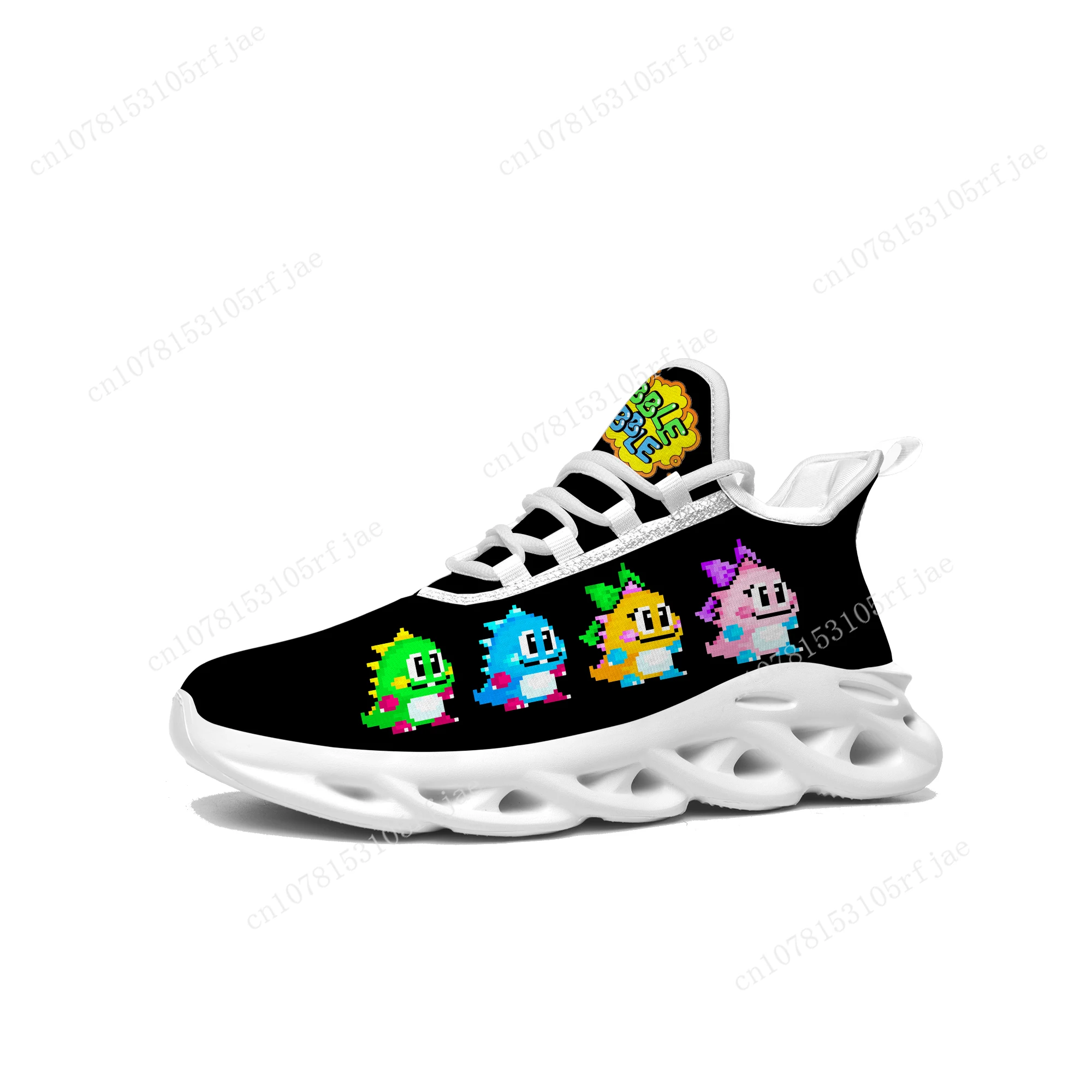 

Bubble Bobble Sneakers Cartoon Game Mens Womens Teenager Sports Running Shoes High Quality Fashion Custom Built Lace Up Shoes