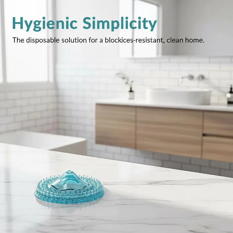 20Pcs Disposable Drain Hair Catcher No Surface Damage Sewer Filter for Bathroom Kitchen Shower Sink