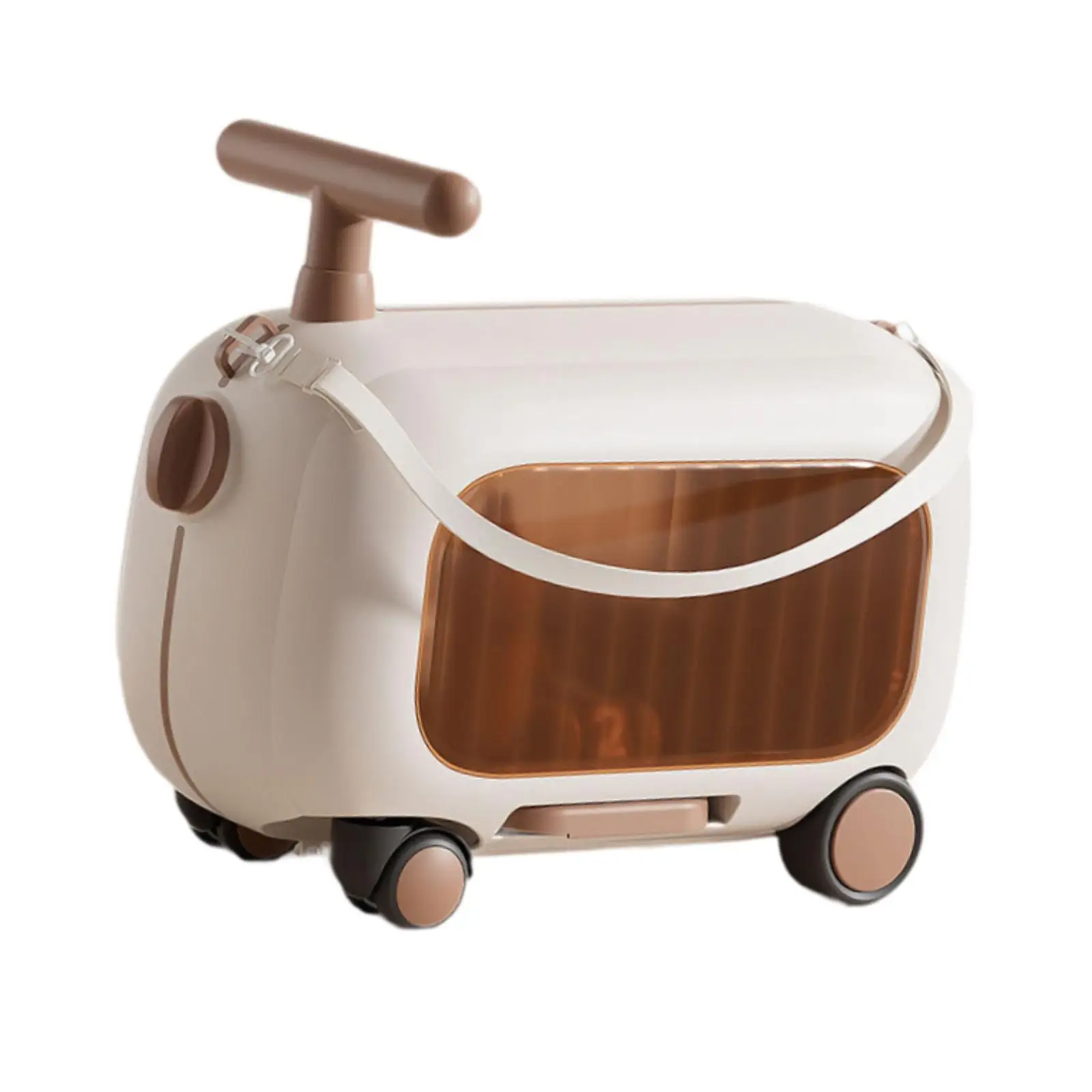 

Ride on Suitcase Luggage Case Adjustable Strap Spacious Lightweight Compact Children's Suitcase for Children Aged 2-6 Years