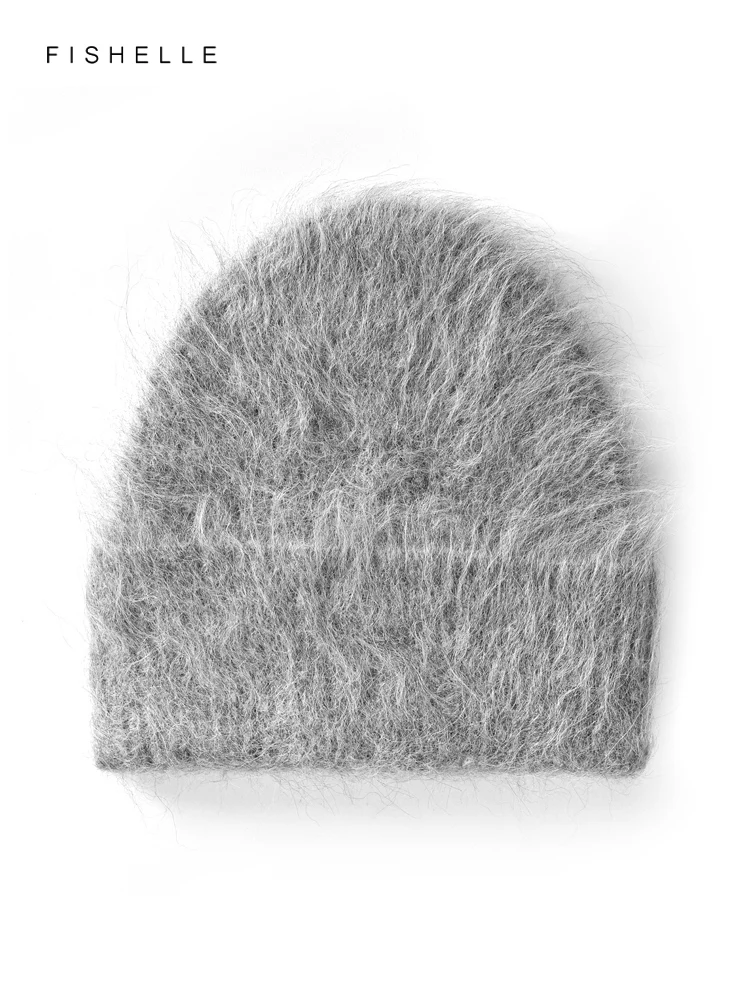 Lightweight Alpaca Wool Cashmere Solid Color Knitted Hat Men Caps Winter Women Beanies Warm Soft Luxury Gifts