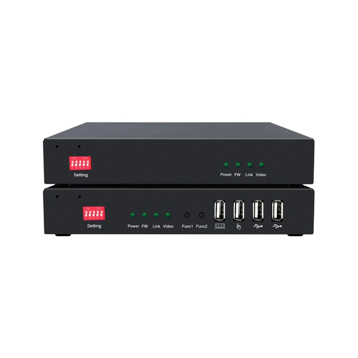 LERGB DPKVM 4K High-definition Video Encoder Digital Audio Separation Function Video Signal Extender (Steel) Private Mold CN/GUA