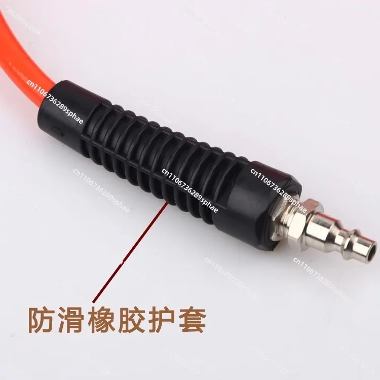 The inflatable pump is suitable for air pipes, automobile tires, inflatable tubes,, and contains metric double connectors