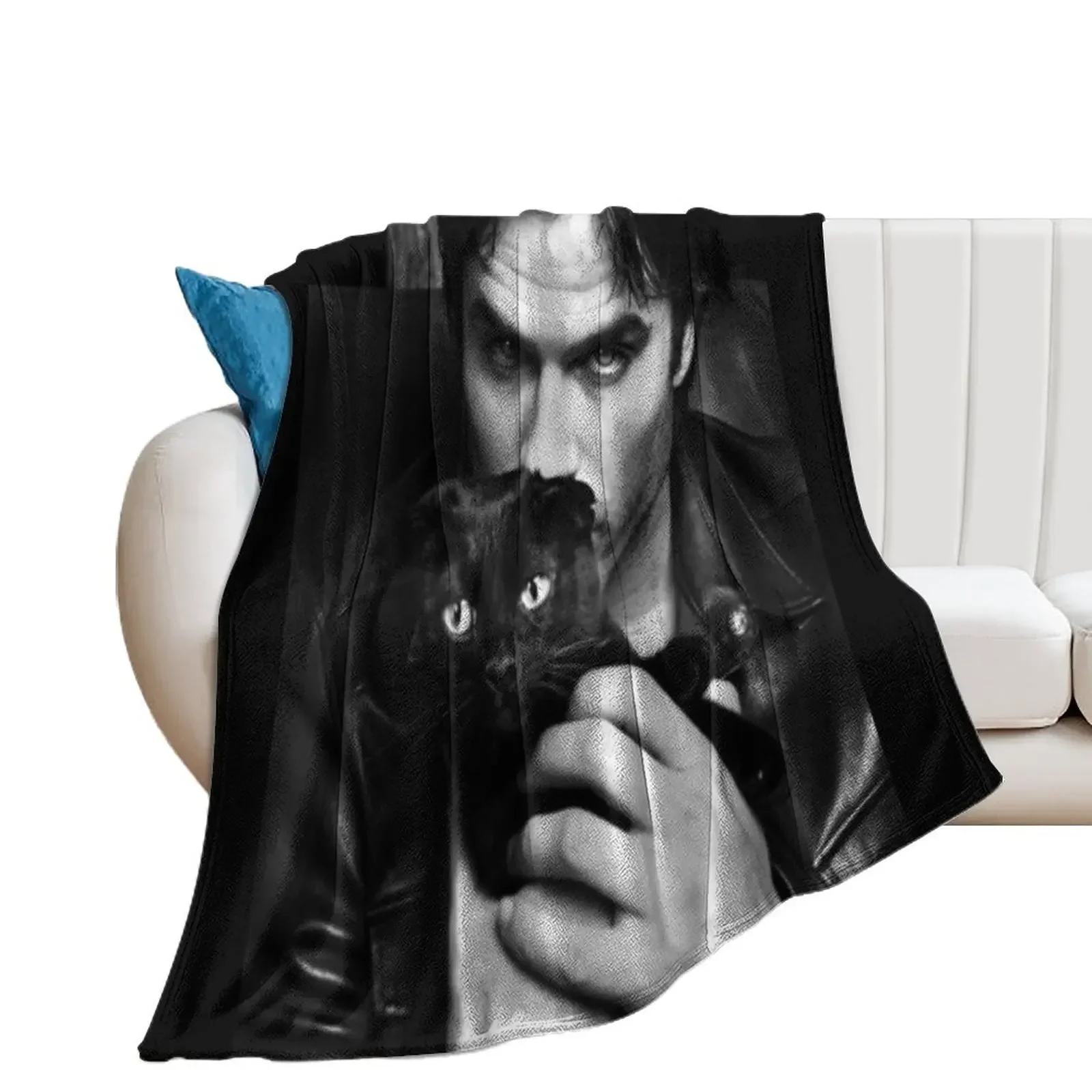 

Ian somerhalder Throw Blanket funny gift Picnic Luxury heavy to sleep Blankets