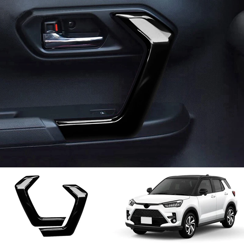 Car Door Inner Handle Panel Door Handle Panel Decorative Frame Suitable for Toyota RAIZE 2021