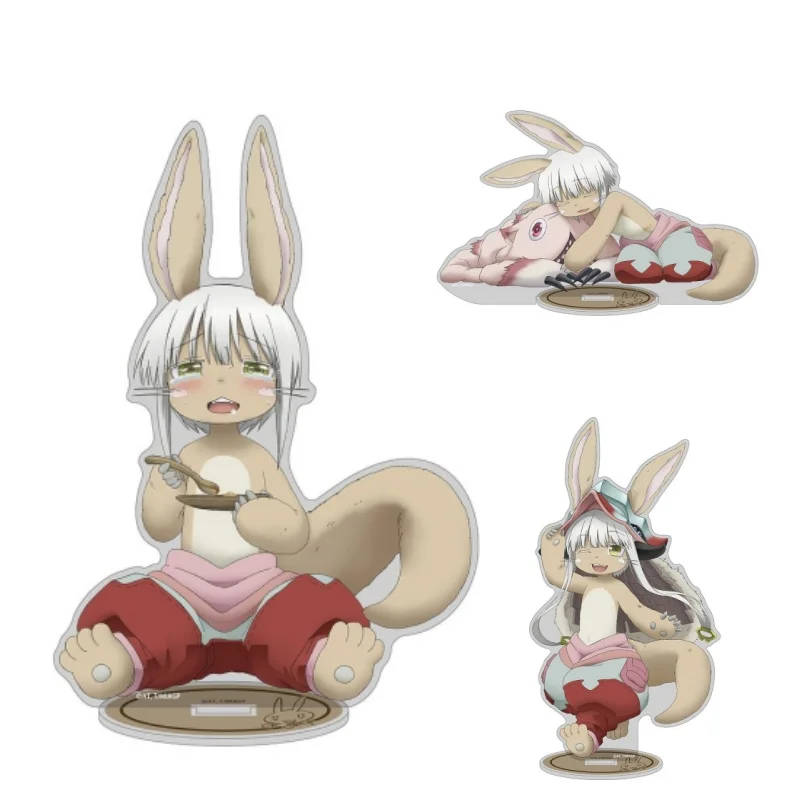 Hot Anime Made in Abyss Nanachi Character 15cm Acrylic Standing Sign Desktop Ornament Festival Gifts for Friends and Fans