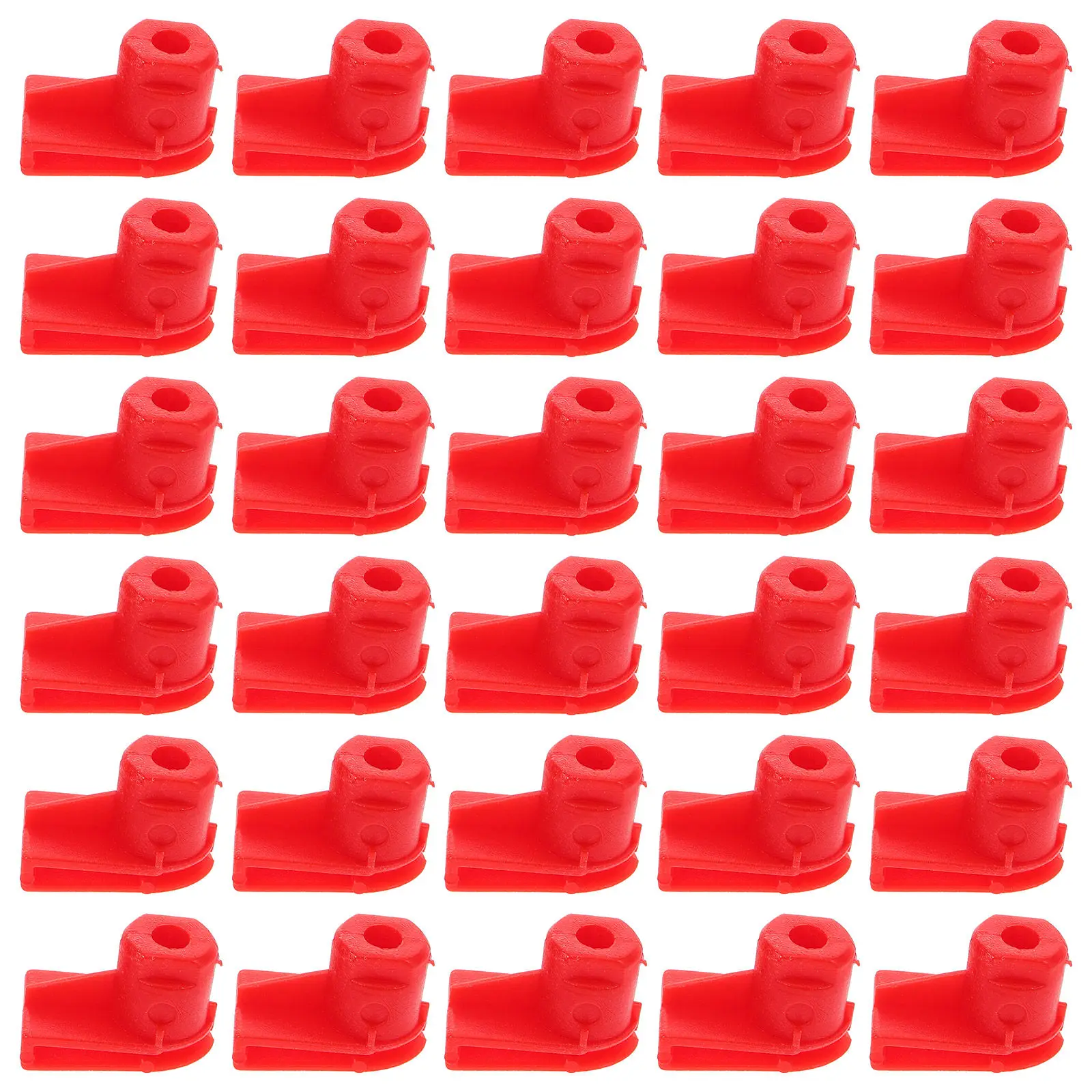

30Pcs Car Bumper Clips Red Plastic Nuts Bolts Automotive Fasteners Quick Release Retainer Clips Engine Screws Panel Hardware