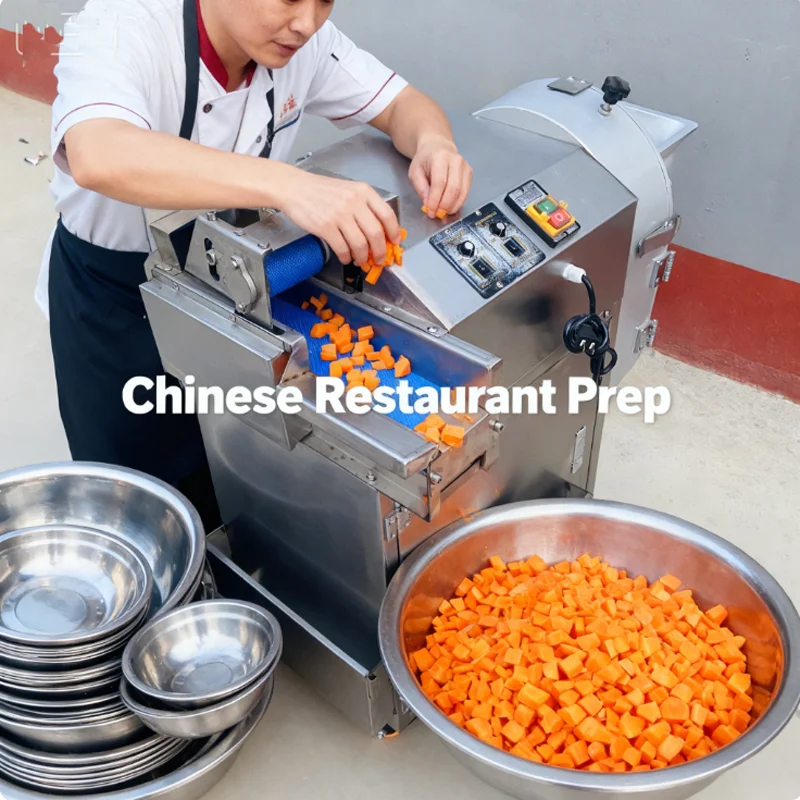 

Industrial Commercial Automatic Slicer Onion Dicer Ginger Cabbage Shredding Fruit Leafy Vegetable Cutting Slicing Machine