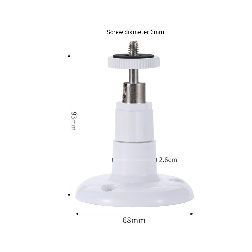 Camera Bracket For Indoor/outdoor Use Degree Rotating ABS Plastic Firm Installation High Hardness Large Hole Design