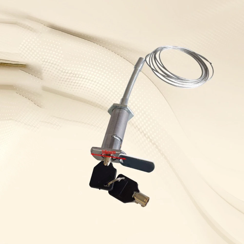 

Автоматический дверной замок для наружной безопасности, настенный проволочный замок, серебристый, совместимый с различными дверями, удлиненная длина кабеля