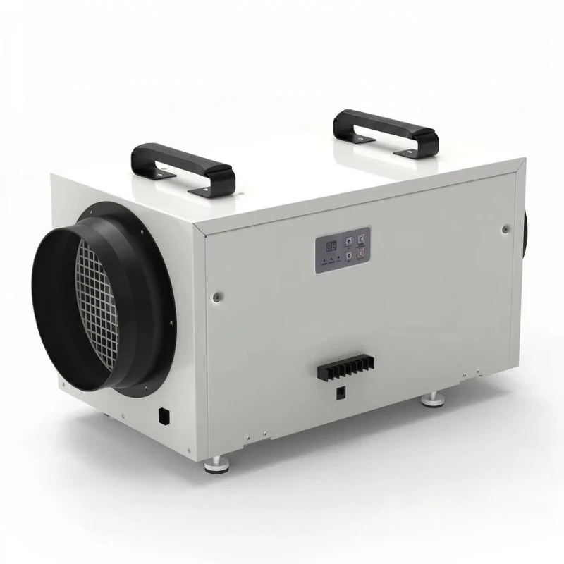 Whole house residential air conditioning dehumidifier suitable for residential construction parties