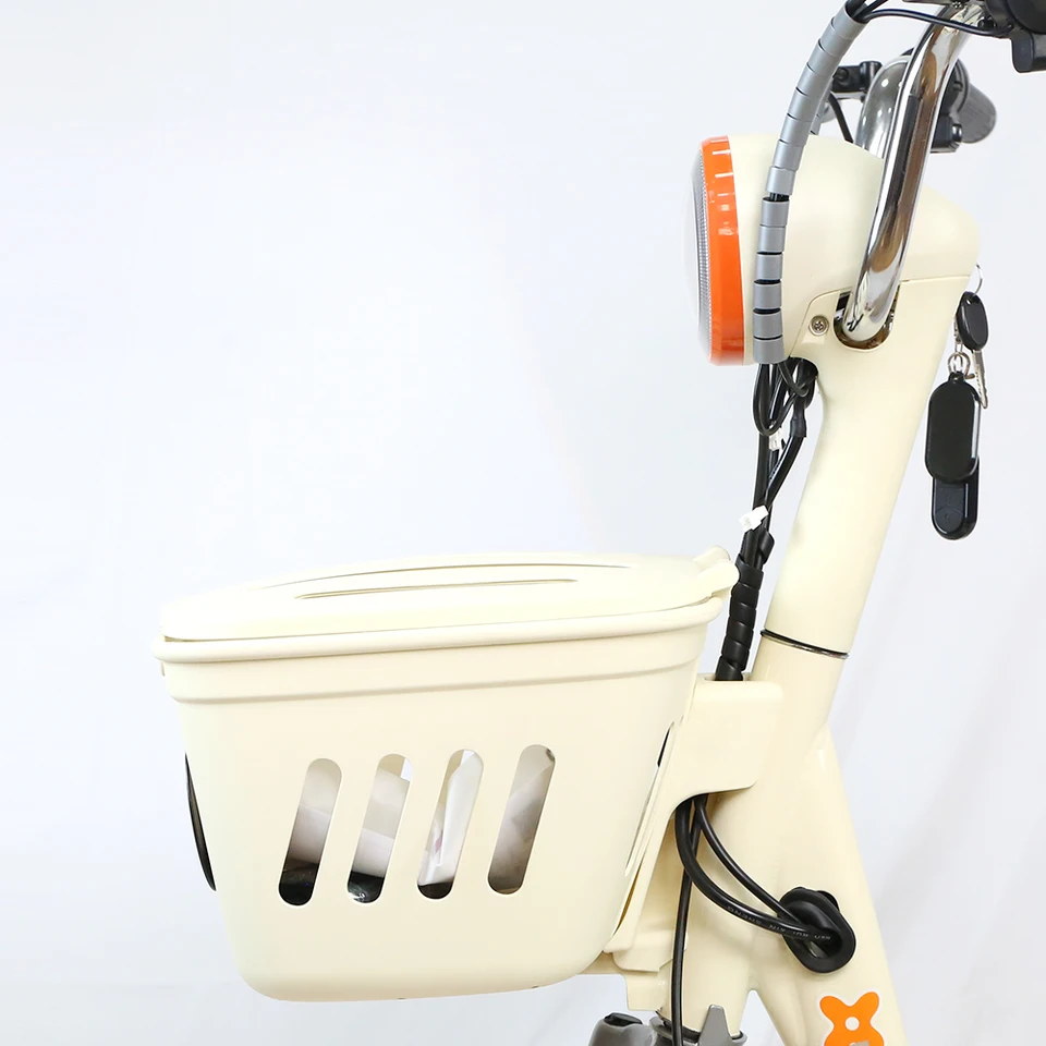 Wholesale Electric Motor Bike 400W Cheap Ebike Electric City Bike With Basket image 3