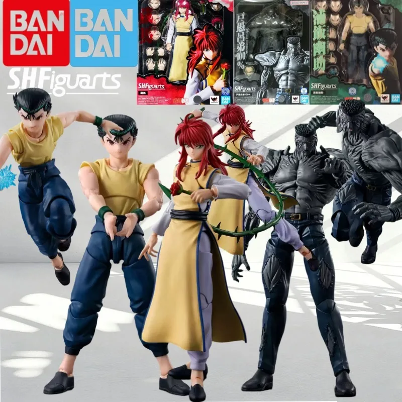 

In Stock Bandai S.H.Figuarts Yu Yu Hakusho Yusuke Urameshi Kurama Toguro Younger Brother Official TV Anime Action Figure Model