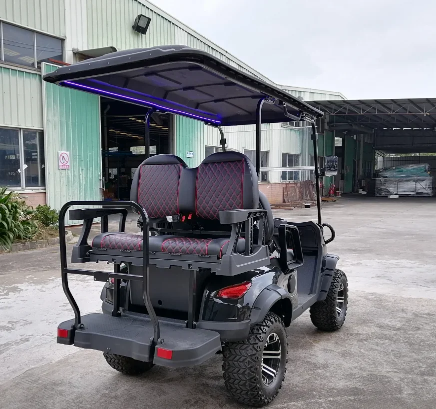 2023 Hot Sale Guangzhou Factory Mini Electric Golf Carts Max Speed 45KM Per Hour Max 120KM Far Hunting Off Road Cart Club Car