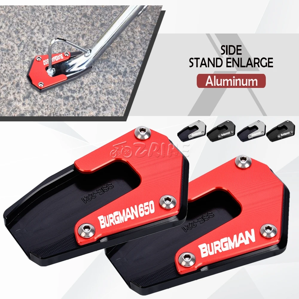 

For SUZUKI Burgman650 AN650 Burgman 650 executive 2013~2025 Motorcycle Scooter Side Stand Enlarger Plate Kickstand Extension
