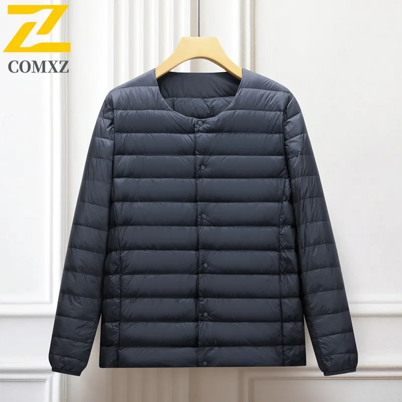 COMXZ Men business Padding Coat Warm Ski Travel Loose Thick Snow Puffer Jacket Windproof Street Winter outdoor sports Jackets