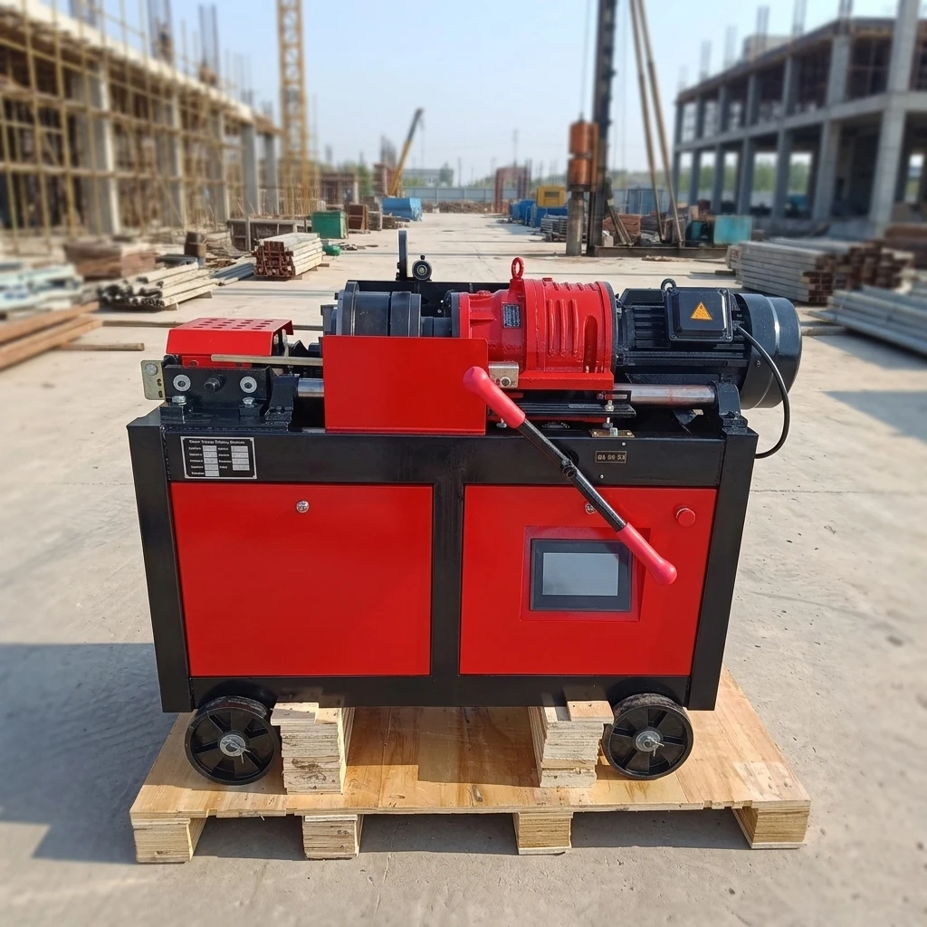 Civil Engineering Machinery Rebar Thread Rolling Machine Fast Rib Stripping Steel Bar Thread Roller For Road Construction