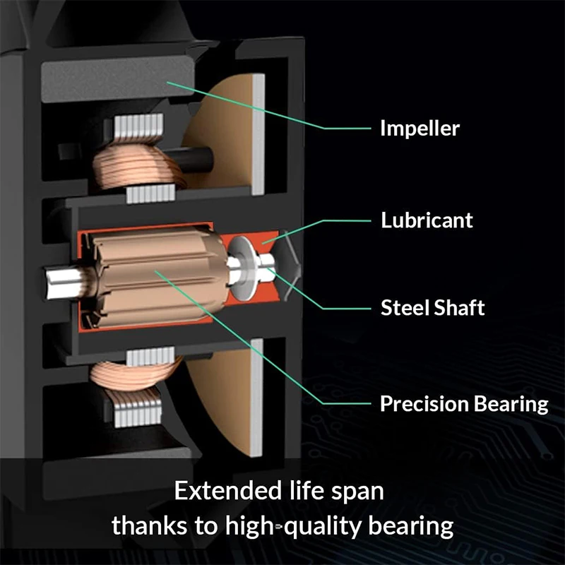 مروحة ARCTIC P14 Slim PWM PST باللون الأسود مقاس 140 مم، مع تقنية مشاركة PWM (PST)، تحسين الضغط، رفيعة جدًا، 150–1800 دورة في الدقيقة