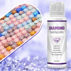 60ML/120ML/200ML Diamond Painting Sealer with Brushes Diamond Painting Glue Permanent Hold & Shine Effect Sealer Puzzle