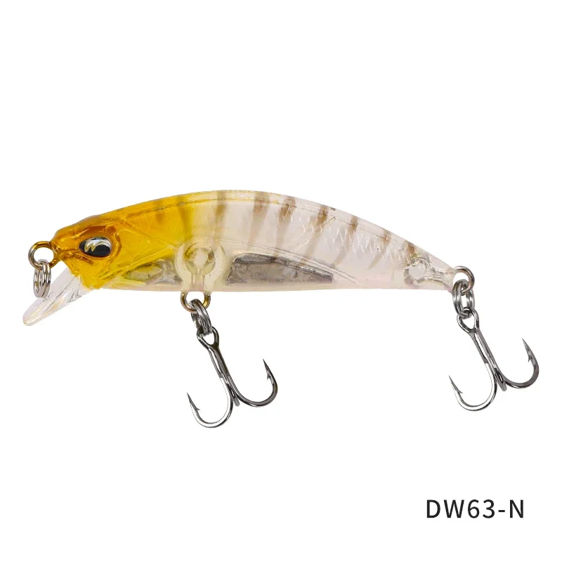 Leurre dur artificiel coulant TSURINOYA Sinking Minnow Mini DW63 50S 50mm 5g, Wobblers Crankbait, Appât pour truite