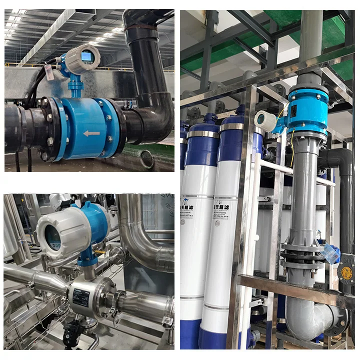 EMF Insertion Type Electronet Magnetic Flowmeter Waste Water Electromagnetic Flow Meter