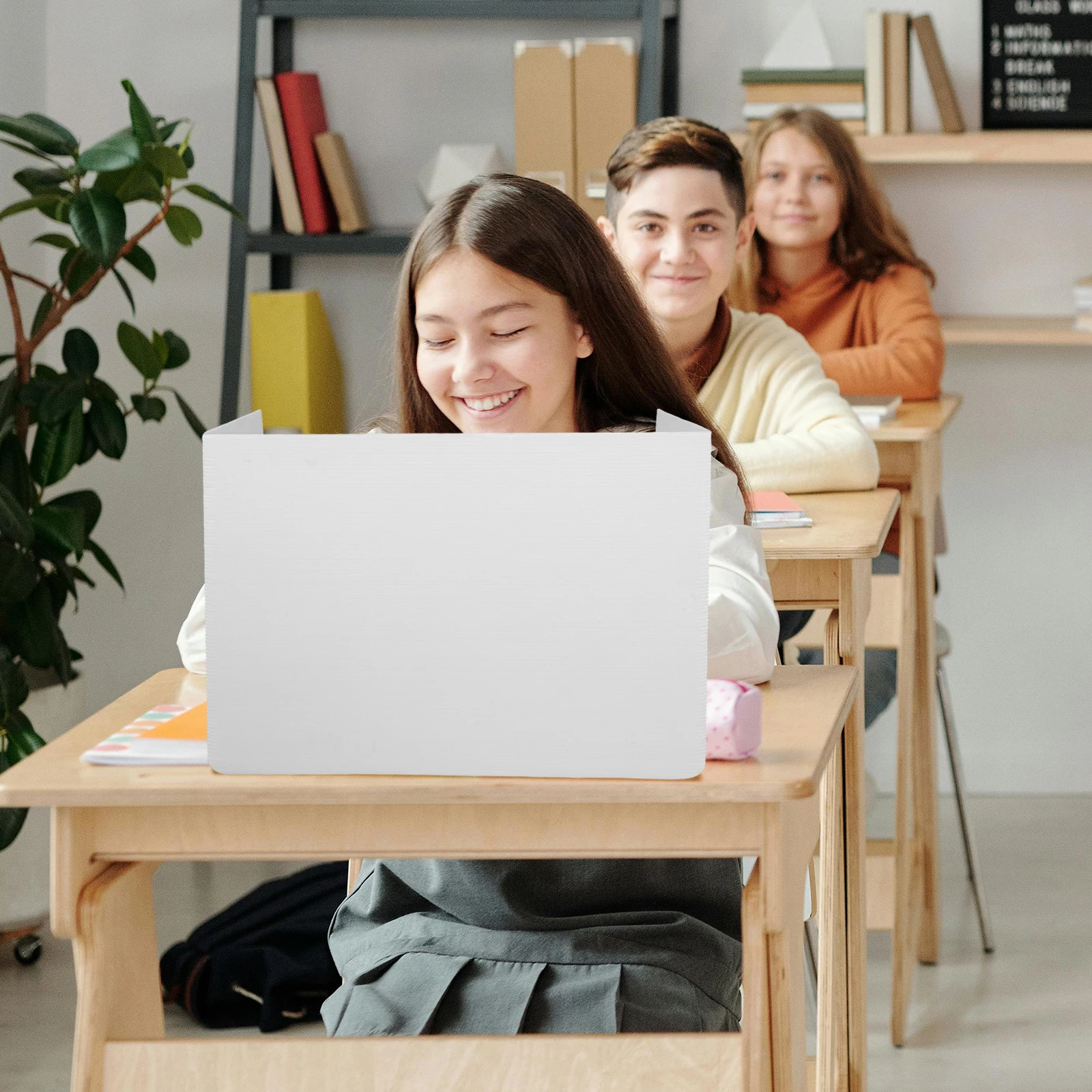 

Desktop Privacy Screen Foldable Reusable Desk Partition For Students Study Exam Classroom Trifold Shield Teaching