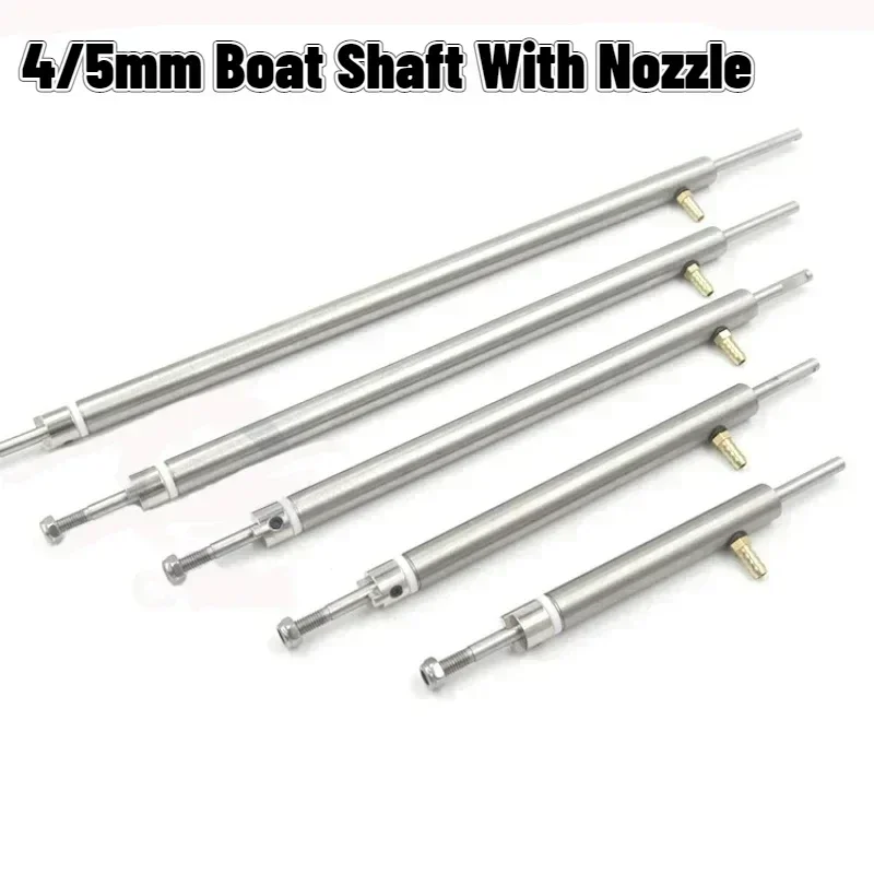 4/5mm RC Electric Racing Boat Shaft Assembly Stainless Steel Tube Shaft Sleeve With Grease Nozzle L10/13/15/20/25/30/35cm