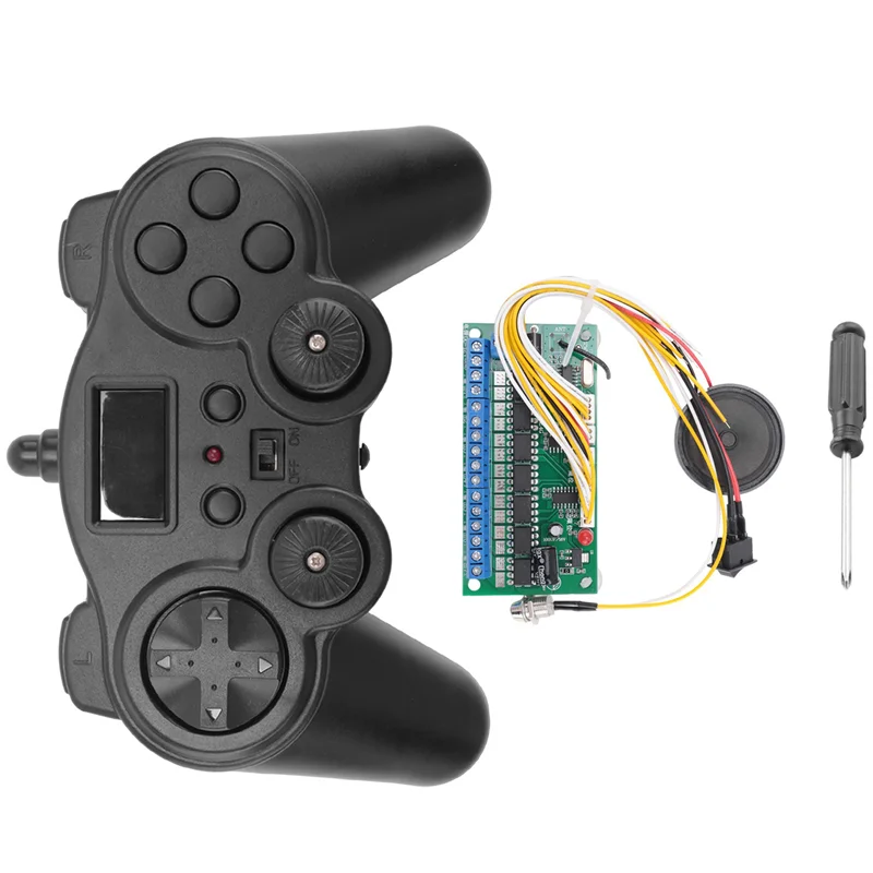 16 Channel 2.4G Remote Control Transmitter + Receiver Board Control Panel 12V Controller DIY for RC Car/Ship/Excavator