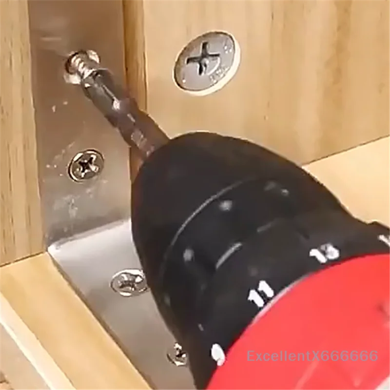 

10PCS Straight Four Hole Fixed Angle BracketFurniture Fasteners, Wood, Shelves, Cbinets Stainless Steel Right Angle Bracket