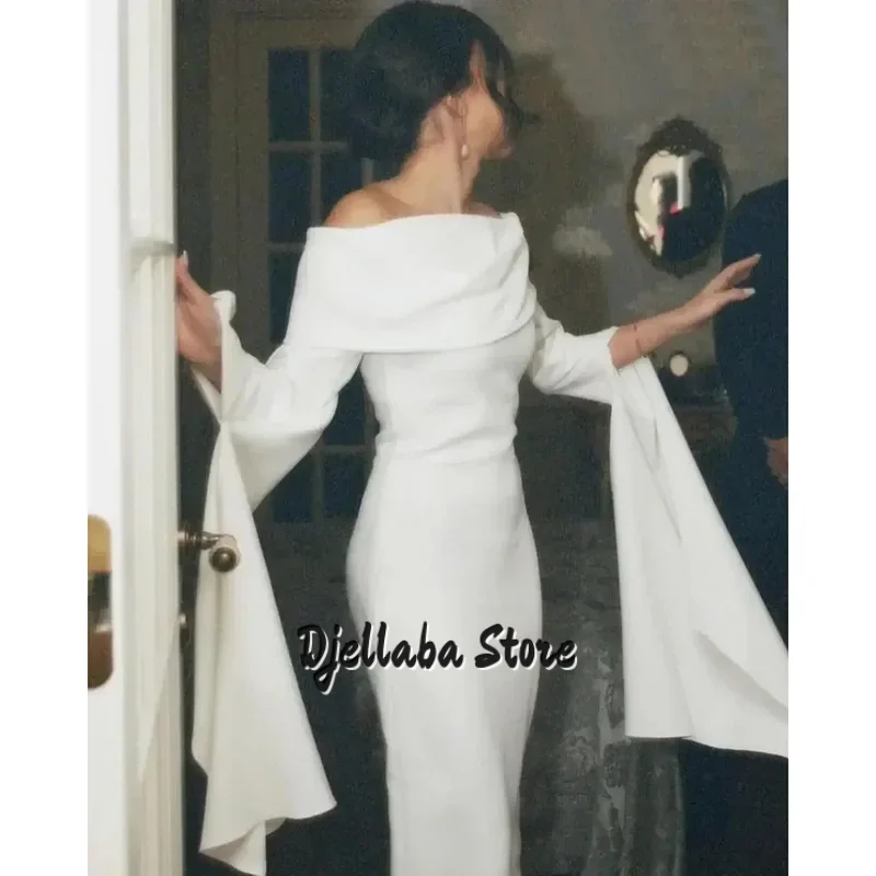 

Элегантное вечернее платье с открытыми плечами по индивидуальному заказу, женские вечерние платья-колонны макси с длинными рукавами, вечернее платье-футляр 2025