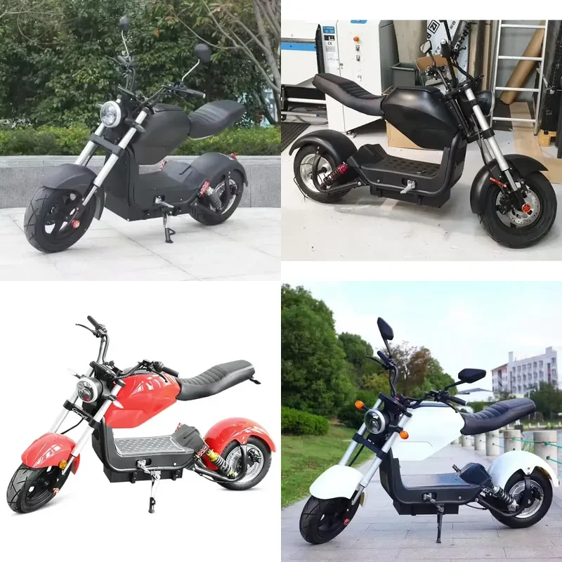 STROVAN EU Warehouse Stock 2020 New Fashion Electric Scooters Citycoco Big Seat Model Model C1 Removable Battery With EEC/COC